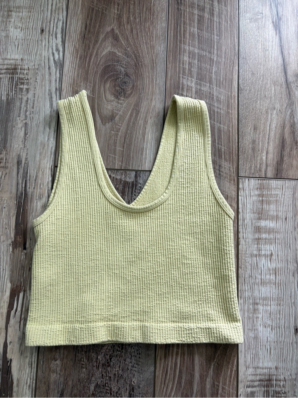 By Together Ribbed V-Neck Cropped Tank - Picture 2 of 4